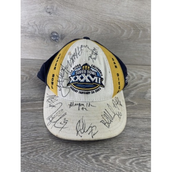 Vintage Super Bowl XXXVII Hat Cap Fitted Mens 7 1/8 NFL Football Reebok 2000 T15